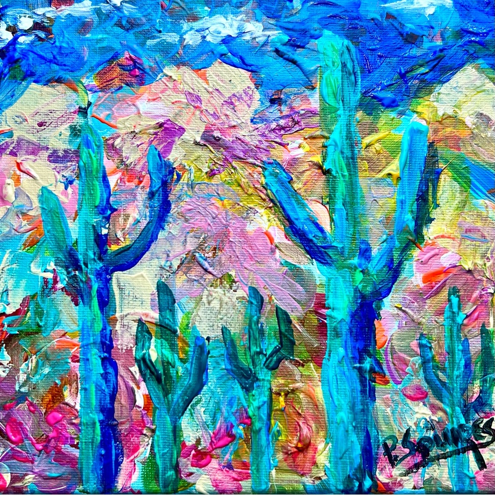 Originalal Acrylic by Pamela Squires 8x8